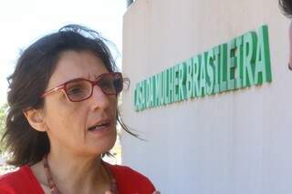 Especialista da USP, Vânia Pasinato, concedeu entrevista na Casa da Mulher Brasileira (Foto: André Bittar)