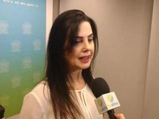 Deputada Mara Caseiro durante entrevista na Assembleia Legislativa. (Foto: Leonardo Rocha)