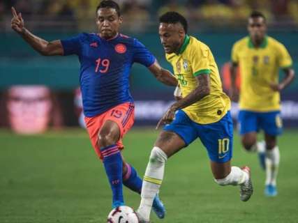 Amistoso entre Brasil e Colômbia termina empatado em 2 a 2