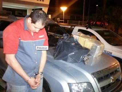 Homem é preso transportando 53 quilos de cocaína avaliada em R$ 300 mil 