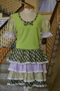 Vestido verde por R$ 90,00 na loja Frak&#039;s. (Foto: Thailla Torres) 