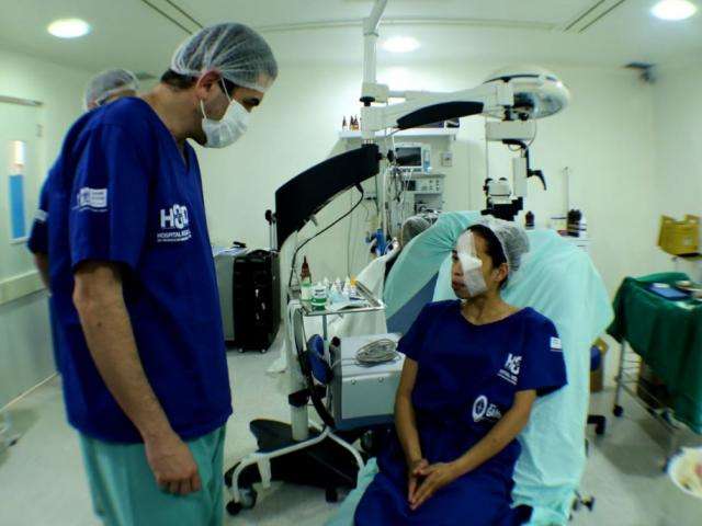 Em mutir&atilde;o, 96 pacientes passam por cirurgias oft&aacute;lmicas