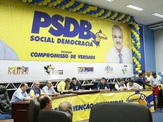 Convenção oficializou a candidatura de Geraldo Resende à prefeitura do segundo maior município do Estado (Foto: Helio de Freitas)