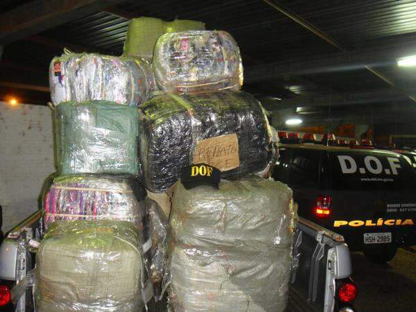 DOF apreende mercadorias contrabandeadas do Paraguai