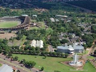 Campus da Universidade Federal de Campo Grande visto do alto. (Foto: Divulgação UFMS)