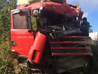 Condutor da carreta morreu na Santa Casa. (Foto: Rones Cesar Leal)