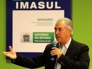 Governador Reinaldo Azambuja (PSDB) cumpre agenda em São Gabriel do Oeste (Foto: Chico Ribeiro - Governo MS)