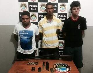 Trio suspeito de matar Francisco foi preso dois dias após o crime. (Foto: divulgação/Polícia Civil)