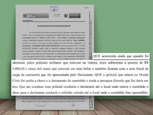 Motorista diz que teve R$ 5 mil levados em primeira abordagem de PMs