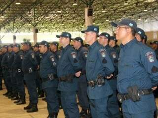 Policiais militares de MS (Foto: Divulgação/Sejusp)
