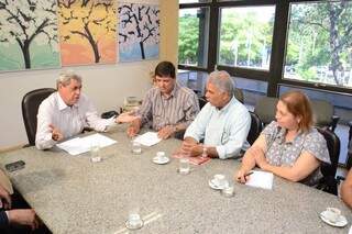 Reunião no dia 15 entre governador e Fetems construiu acordo. (Foto: Minamar Júnior)