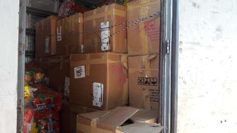 Polícia encontra 1,7 tonelada de maconha escondida em carga de salgadinhos