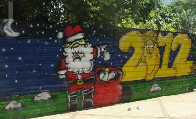  Com 6 mil votos, internautas escolhem o melhor grafite dos tapumes da Pra&ccedil;a