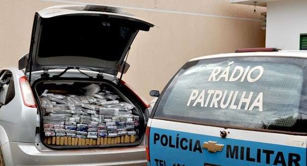 Policia Militar apreende aproximadamente 600 Kg de maconha