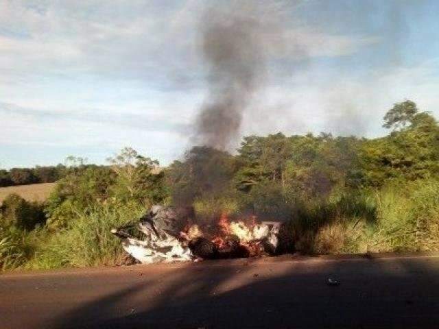 Identificada v&iacute;tima morta carbonizada em acidente com carreta na BR-163