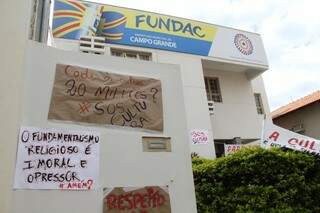 Movimento de cultura ocupou na semana passada Fundac para cobrar repasse de fundos (Foto: Marcos Ermínio / Arquivo)