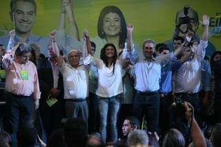 Candidatos do PSDB são confirmados com grande festa durante convenção do partido. (Foto: Cleber Gellio
