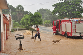 Chuva causa estragos em Corumbá. (Foto: Diario Online)