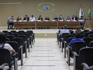 Plenário da Câmara Municipal de Bonito durante sessão no dia 8 de agosto. (Foto: Divulgação/CMB)