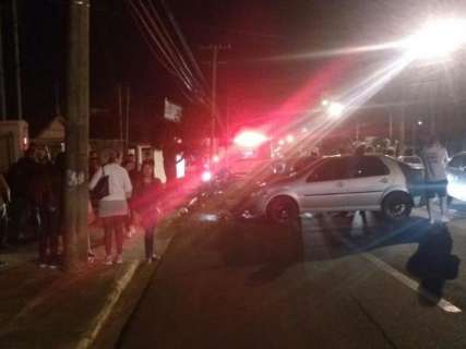 Atropelamento após briga no trânsito 'trava' fluxo da Joaquim Murtinho