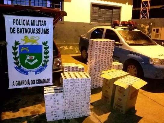 PM apreende carga de cigarros contrabandeados em ve&iacute;culo de SP