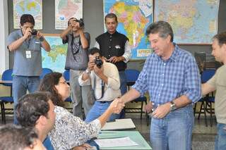 Vice-governador Murilo Zauith (DEM) já é apontado como o prefeito eleito de Dourados (foto: A. Frota/Assecom)