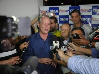 Ciro Gomes cumpriu agenda como candidato à Presidência em Campo Grande (Foto: Paulo Francis)