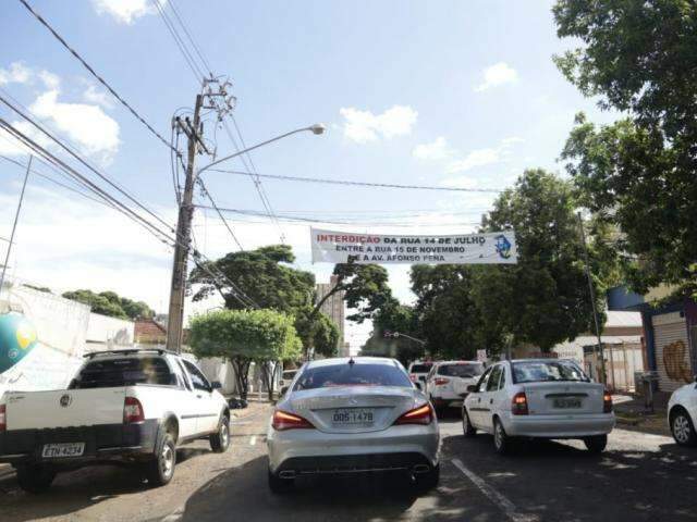 Trecho em obra da Rua 14 de Julho &eacute; liberado para tr&acirc;nsito 