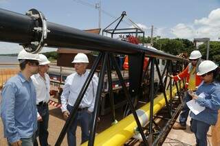 Em Três Lagoas, companhia está terminando a obra de construção do ramal que vai fornecer gás para a Eldorado. (Foto:Divulgação/MSGÁS)