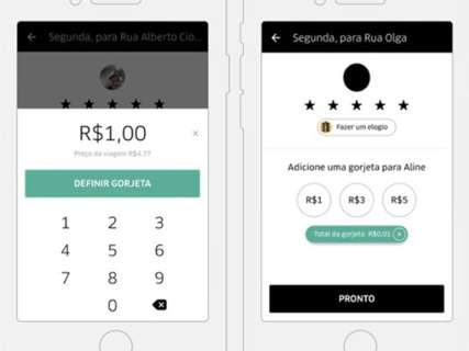 Uber libera pagamento de gorjetas para motoristas da Capital pelo aplicativo