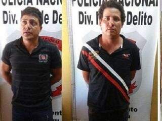 Janio e Cleucio foram presos por execução de dois brasileiros no Paraguai (Foto: César Galeano)