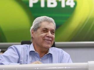 O ex-governador André Puccinelli participou da posse do ex-senador Delcídio do Amaral no Diretório do PTB(Foto: Moisés Palácios)