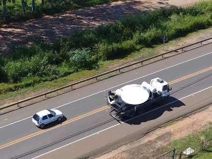 Durante operação nas rodovias, PRF utiliza drones para ajudar em flagrantes