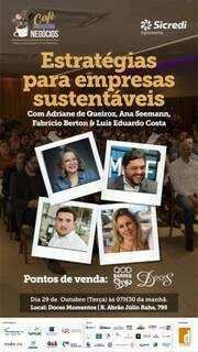 Caf&eacute; com Neg&oacute;cios apresenta Estrat&eacute;gias para empresas sustent&aacute;veis