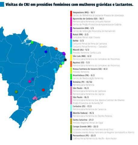 CNJ constata situa&ccedil;&atilde;o prec&aacute;ria de presas gestantes e lactantes