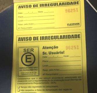 Agetran veta logomarca no novo tal&atilde;o de notifica&ccedil;&atilde;o do parqu&iacute;metro 