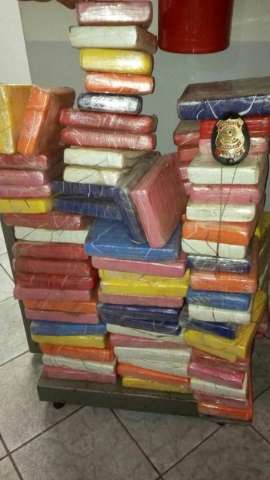 Homem &eacute; preso com 126 kg de coca&iacute;na na fronteira, maior apreens&atilde;o do ano