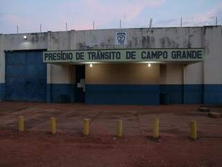 Fachada do Presídio de Trânsito que fica no Complexo Penitenciário do Noroeste (Foto: arquivo/Campo Grande News)