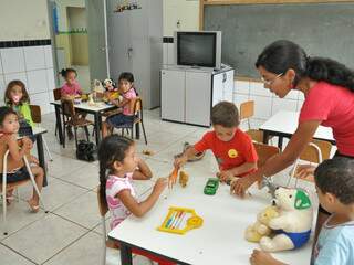 Nos Centros de Educação Infantil, crianças também terão uniforme (Foto: A. Frota)