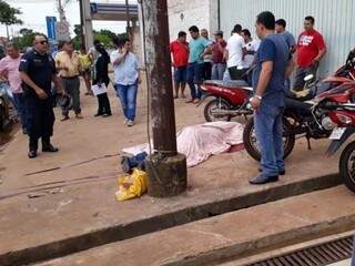 Comerciante brasileiro executado nesta tarde em Pedro Juan Caballero (Foto: Direto das Ruas)