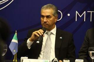 Na ocasião, governador de MS, Reinaldo Azambuja,  falou sobre os aumentos de impostos estaduais. (Foto: Marcos Ermínio)