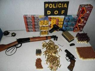 Armas e munições seriam levadas para Sinop (MT). (Foto: Divulgação)