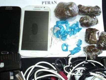 Drogas e celulares s&atilde;o encontrados em pente-fino da Agepen no PTran