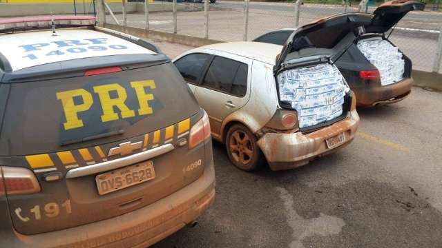 Condutores abandonam ve&iacute;culos com 25 mil carteiras de cigarros