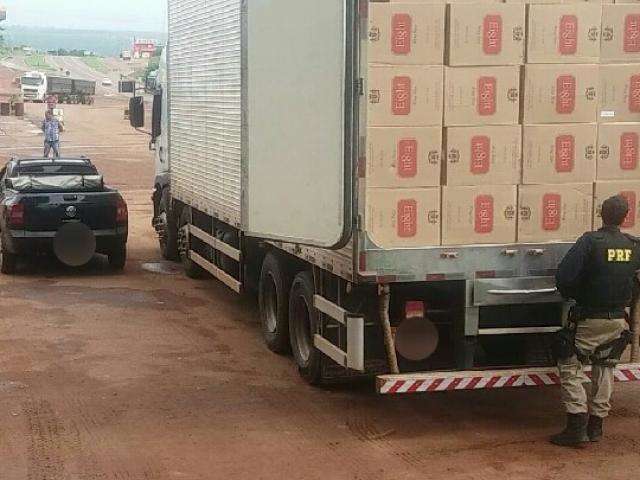 Carga com mais de 1 milh&atilde;o de cigarros do Paraguai &eacute; apreendida pela BR-163