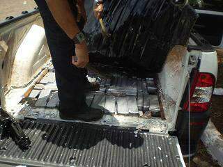  DOF apreende 113 quilos de maconha em fundo falso de ve&iacute;culo na MS-164