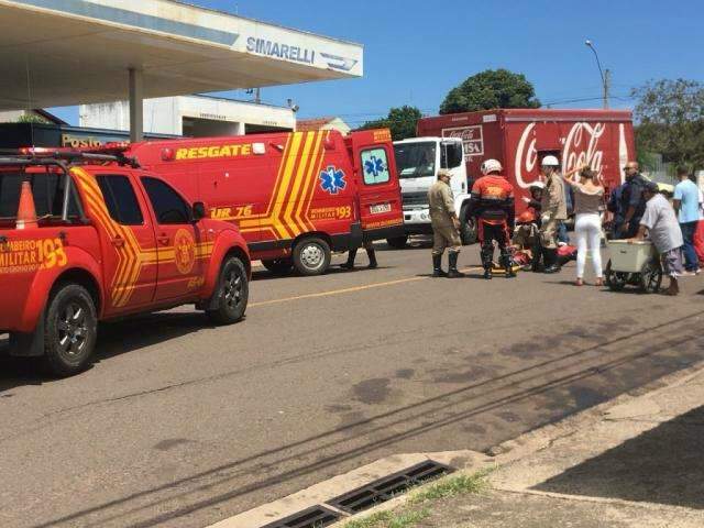 Mulher sofre ferimento na cabeça ao ser atropelada na Marquês de Leão