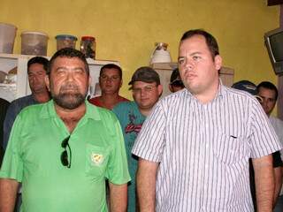 Cearazão, à direita, integra sindicato, e é candidato a vice-prefeito na chapa encabeçada por Yuri Valeis, à esquerda. (Foto: Divulgação)
