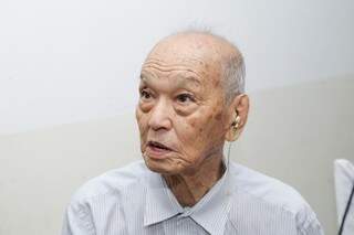 Hiroshi Yamanoto, fundador da igreja, aos 92 anos. (Foto: Kísie Ainoã)