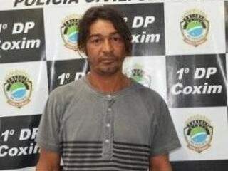 Acusado foi preso em Coxim (Foto: Ângela Bezerra/Edição de Notícias)